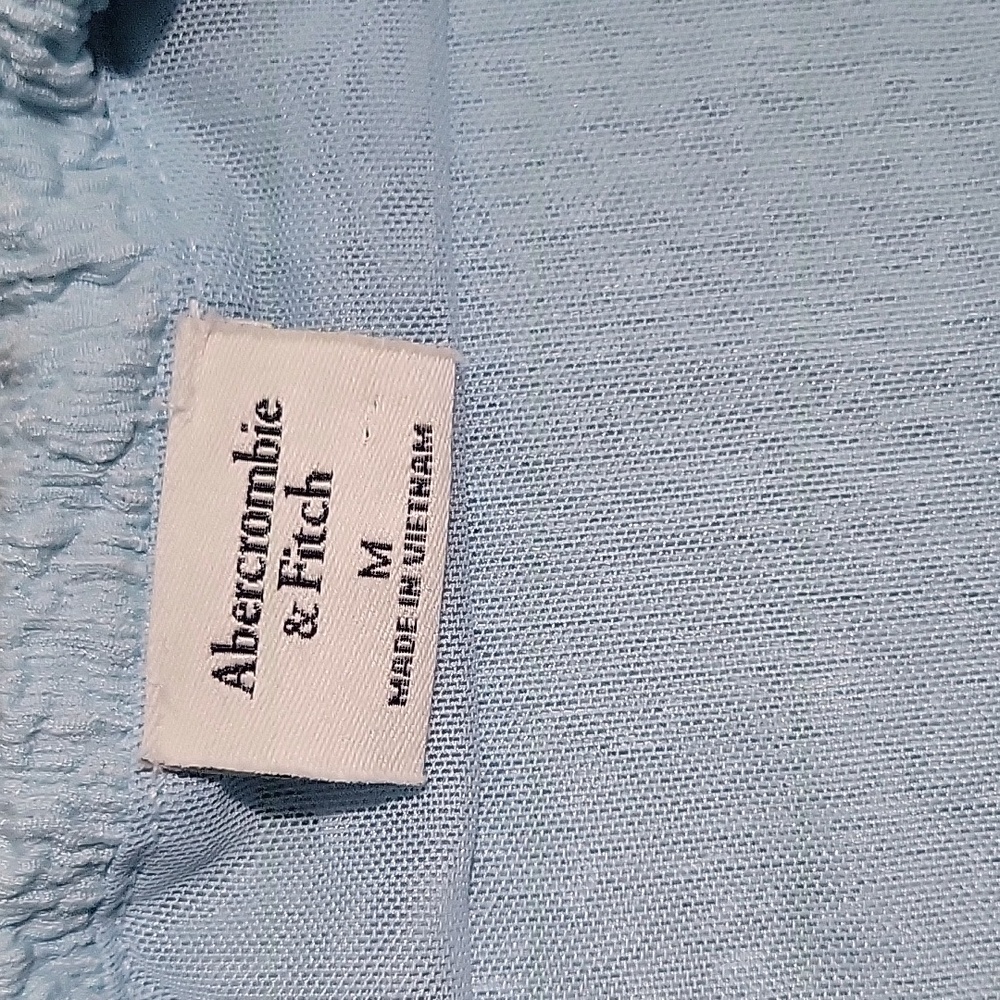 Abercrombie & Fitch Light Blue Textured Tank Top - Picture 2 of 2